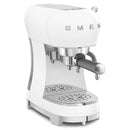 Smeg 50's Style Espresso Manual Coffee Machine White ECF02WHEU