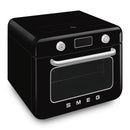 Smeg Countertop Combi Steam Oven 50's Style Aesthetic Black Glossy COF01BLEU